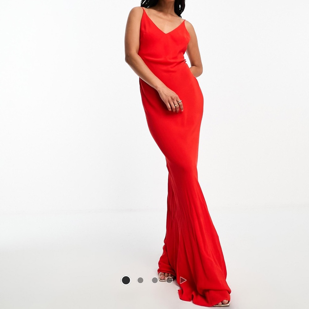 ASOS Vibrant Red Maxi Dress